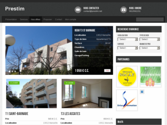 prestim.net website preview