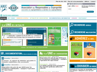unarc.asso.fr website preview