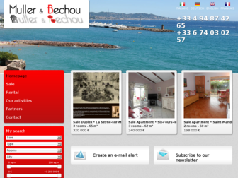 mullerbechou.fr website preview
