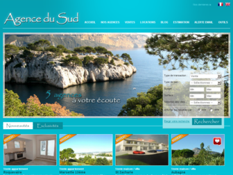 agencedusud.fr website preview