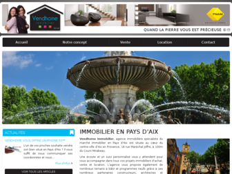 vendhomeimmobilier.com website preview