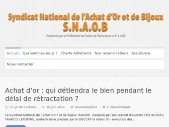 snaob.fr website preview