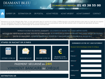 diamantbleuparis.com website preview