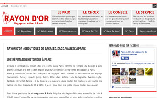 boutiques-rayondor.com website preview