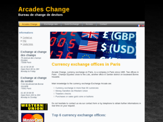 arcades-change.com website preview