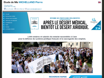 michelland.calvados.notaires.fr website preview