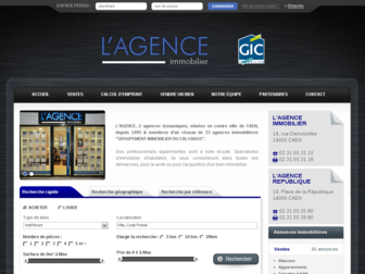 lagenceimmobilier.com website preview