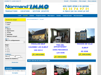 normand-immo.com website preview