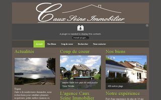 caux-seine-immobilier.fr website preview