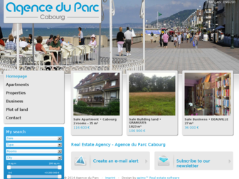 agenceduparc.fr website preview