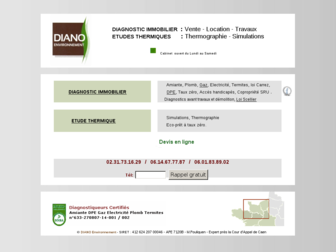 diano-environnement.fr website preview