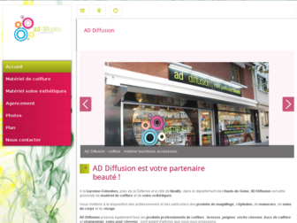ad-diffusion-coiffure.fr website preview