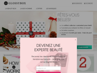 glossybox.fr website preview