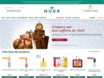 fr.nuxe.com website preview