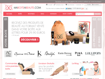 maboiteabeaute.com website preview