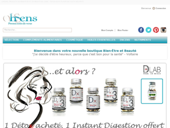 ohsens.fr website preview