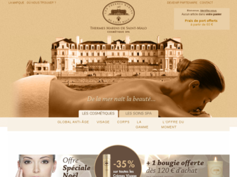 cosmetique-thermesmarins.fr website preview
