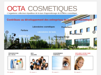 octa-cosmetiques.fr website preview