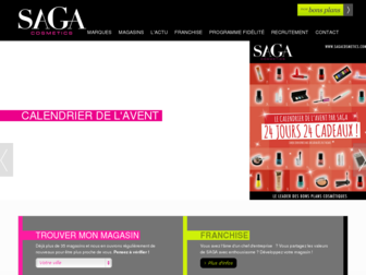 sagacosmetics.com website preview