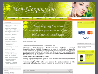 mon-shopping-bio.com website preview
