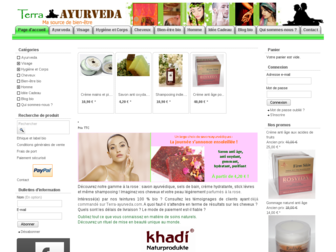 terra-ayurveda.com website preview