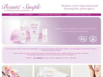 beautesimple.fr website preview