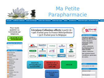 mapetiteparapharmacie.eu website preview