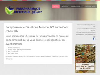 parapharmacie-menton.com website preview