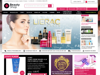 beautyshop.fr website preview
