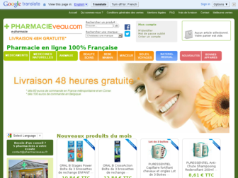 pharmacieveau.fr website preview