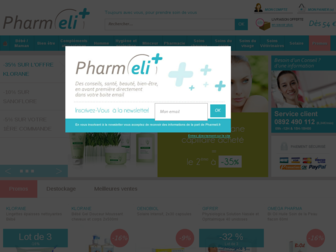 pharmeli.fr website preview