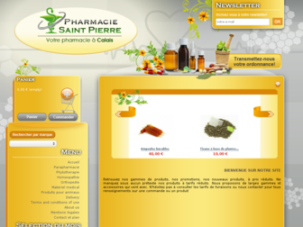 pharmaciesaintpierre-calais.com website preview
