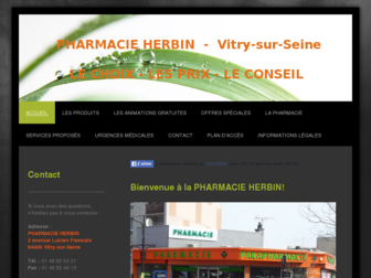pharmacieherbin.fr website preview