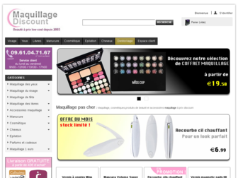 maquillage-discount.com website preview