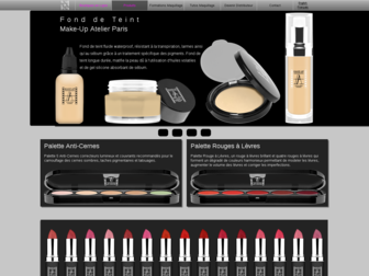 ateliermaquillage.com website preview