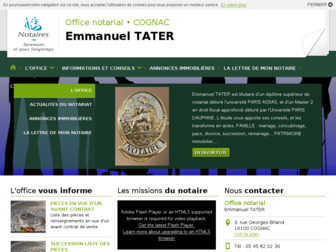 emmanueltater-cognac.notaires.fr website preview