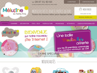 melusineetpetitspois.fr website preview