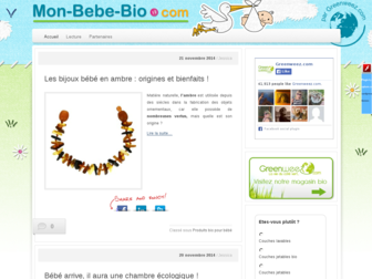 mon-bebe-bio.com website preview