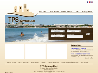 tpsimmobilier-royan.com website preview