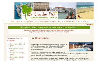 leclosdespins.fr website preview