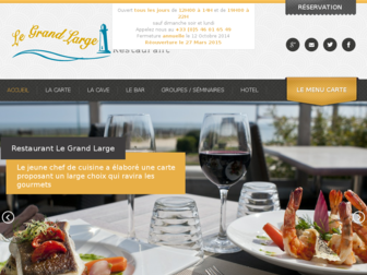 restaurantdugrandlarge.com website preview