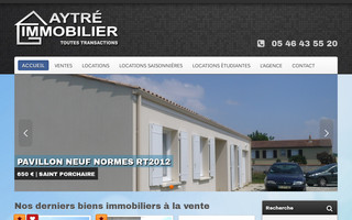 aytre-immobilier-larochelle.fr website preview