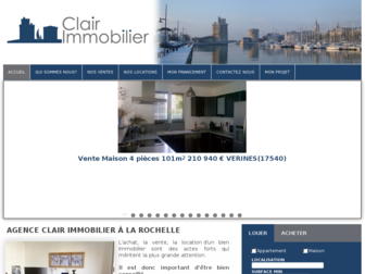 clair-immobilier.fr website preview