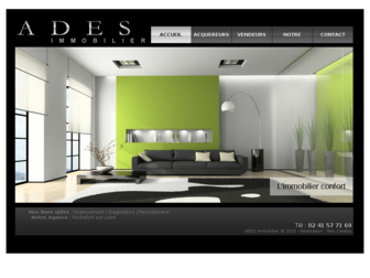 ades-immobilier.com website preview