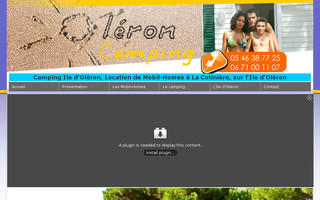 oleroncamping.com website preview