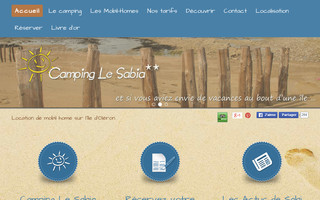 camping-le-sabia.com website preview