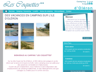 camping-oleron-lescoquettes.com website preview
