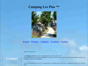 campinglespins-iledere.fr website preview