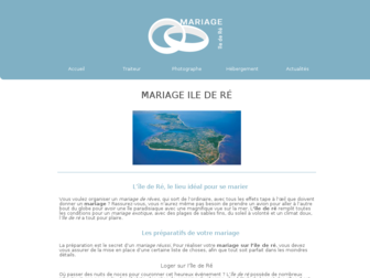 mariage-ile-de-re.com website preview