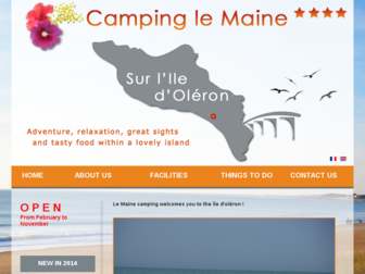 campinglemaine-oleron.com website preview